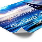 Träume Motivierend Zitat Sailboat Ozean Poster (Ecke)