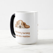 Träume mühelos in Realität verwandeln Verwandlungstasse (Vorderseite Links)