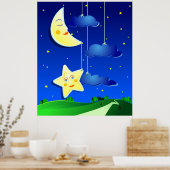 Träume Nacht, Poster (Küche)