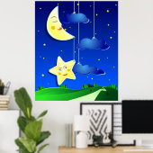 Träume Nacht, Poster (Heimbüro)