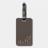 Träume Natur im Herbst Gepäckanhänger (Rückseite vertikal)