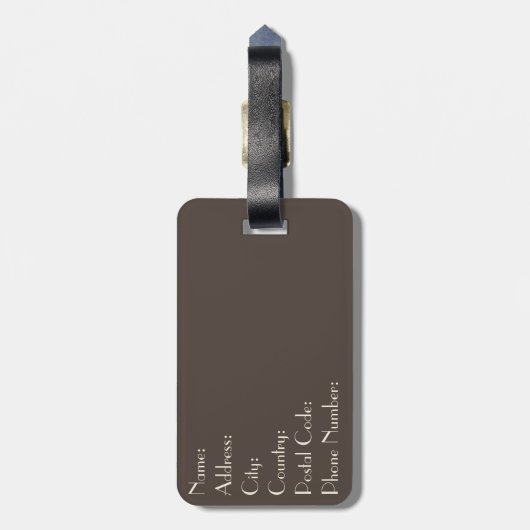 Träume Natur im Herbst Gepäckanhänger (Rückseite vertikal)