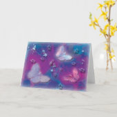 "Träume nehmen Flug" Glückwunschkarte Karte (Gelbe Blume)