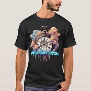 Träume nicht auslaufen - Surreal Time Themed Logo T-Shirt