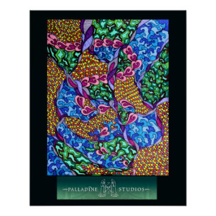 'Träume nie Touch der Erde' Glossy Poster