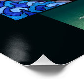 'Träume nie Touch der Erde' Glossy Poster (Ecke)