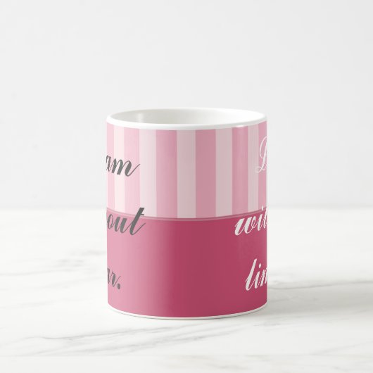 Träume ohne Angst, Liebe ohne Grenzen Kaffeetasse (Mittel)