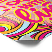 Träume ohne Angst und Liebe ohne Grenzen! Poster (Ecke)