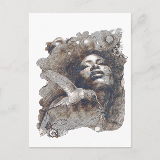 Träume Postkarte (Vorderseite)