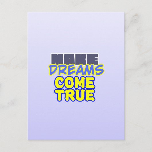 Träume Postkarte (Vorderseite)