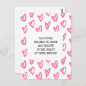 Träume Postkarte (Vorne/Hinten)