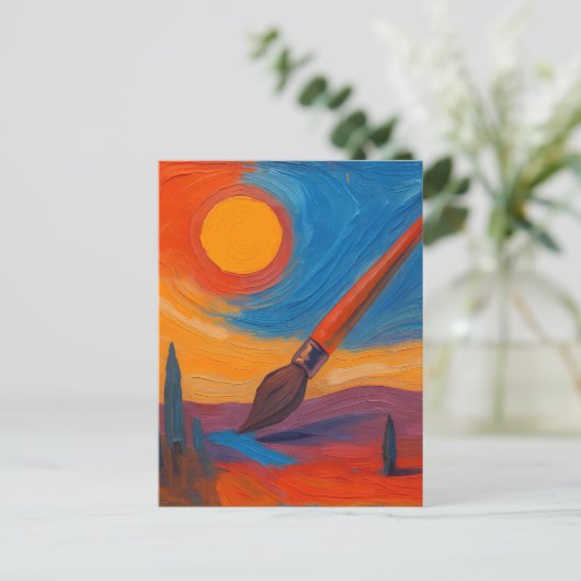 Träume Postkarte (Stehend Vorderseite)