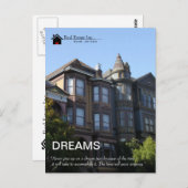 Träume Postkarte für echtes Anwesen (Vorne/Hinten)