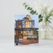 Träume Postkarte für echtes Anwesen (Stehend Vorderseite)