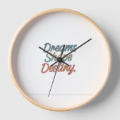 Träume prägen das Schicksal Uhr (Vorderseite)