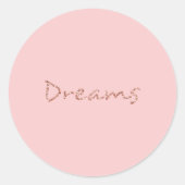 Träume - runder aufkleber (Vorderseite)