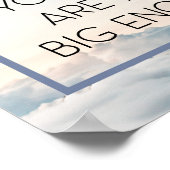 Träume Sorgfalt, die Sie zitieren Poster (Ecke)