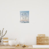 Träume Sorgfalt, die Sie zitieren Poster (Küche)