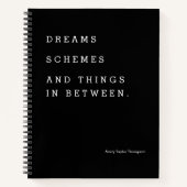 Träume Systeme und Dinge zwischen Gewohnheiten Notizblock (Vorderseite)