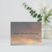 Träume, Träume, Träume Postkarte (Stehend Vorderseite)