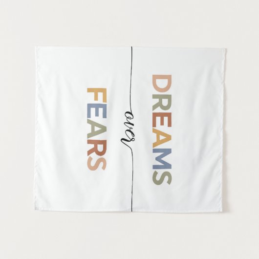 Träume über Ängste Wandteppich (Vorderseite (Horizontal))