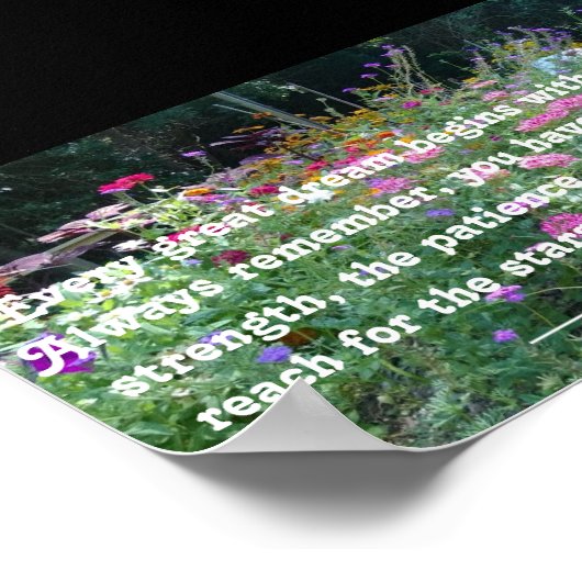 Träume und Träume Poster (Ecke)