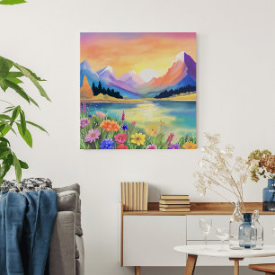 Träume vom Bergsee-Sanctuary Fotodruck