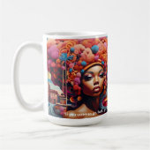 Träume vom Erbe: Ein lebendiges, zukunftsweisendes Kaffeetasse (Links)