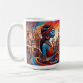 Träume vom Erbe: Ein lebendiges, zukunftsweisendes Kaffeetasse (Links)