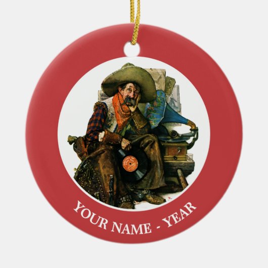 Träume vom langen Ago Keramikornament (Vorne)