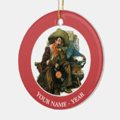 Träume vom langen Ago Keramikornament (Links)