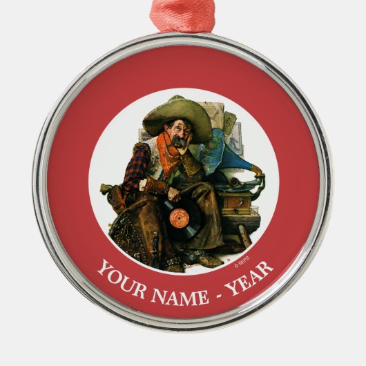 Träume vom langen Ago Ornament Aus Metall (Vorne)