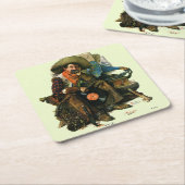 Träume vom langen Ago Rechteckiger Pappuntersetzer (angewinkelt)