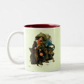 Träume vom langen Ago Zweifarbige Tasse (Links)