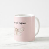 Träume vom rosa Schmetterling Kaffeetasse (VorderseiteRechts)