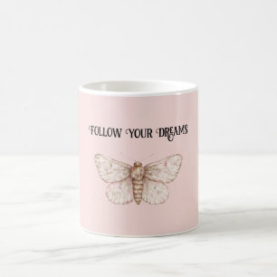 Träume vom rosa Schmetterling Kaffeetasse