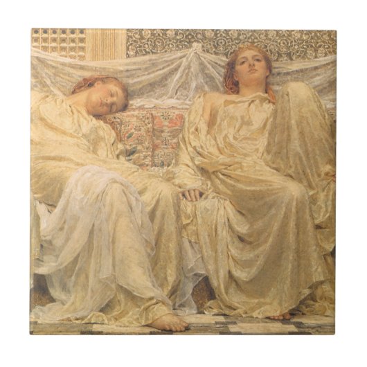 Träume von Albert Joseph Moore, Viktorianische Kun Fliese (Vorderseite)