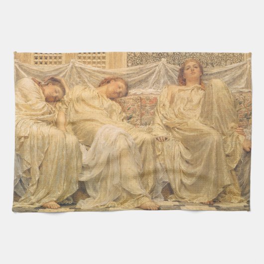 Träume von Albert Joseph Moore, Viktorianische Kun Geschirrtuch (Horizontal)