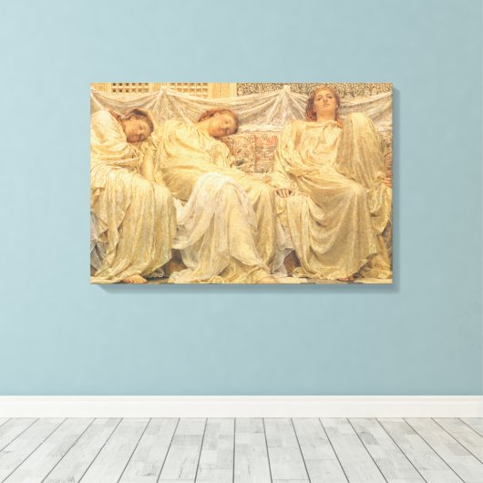 Träume von Albert Joseph Moore, Viktorianische Kun Leinwanddruck (Insitu (Holzboden))