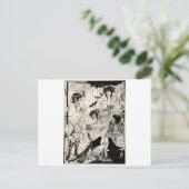Träume von Aubrey Beardsley Postkarte (Stehend Vorderseite)