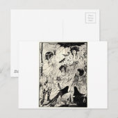 Träume von Aubrey Beardsley Postkarte (Vorne/Hinten)