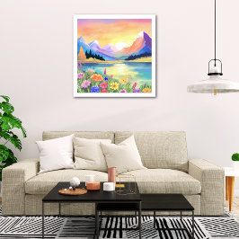 Träume von den Bergen Wallfahrtskirche Fotodruck