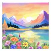 Träume von den Bergen Wallfahrtskirche Fotodruck (Vorne)