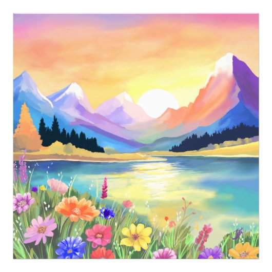 Träume von den Bergen Wallfahrtskirche Fotodruck (Vorne)