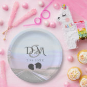 Träume von der Hochzeit von Motorrädern Pappteller (Party)