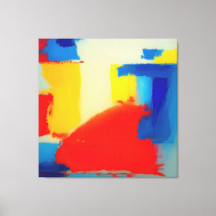 "Träume von Kobalt" Abstrakte Kunst Leinwanddruck