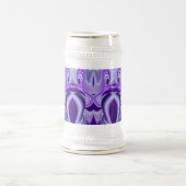 Träume von lila Blume Bierglas (Mittel)
