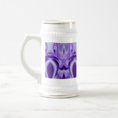 Träume von lila Blume Bierglas (Links)