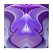 Träume von lila Blume Fliese (Vorderseite)