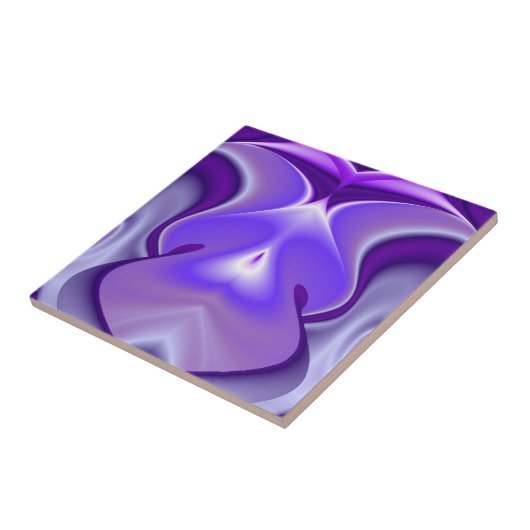 Träume von lila Blume Fliese (Seite)